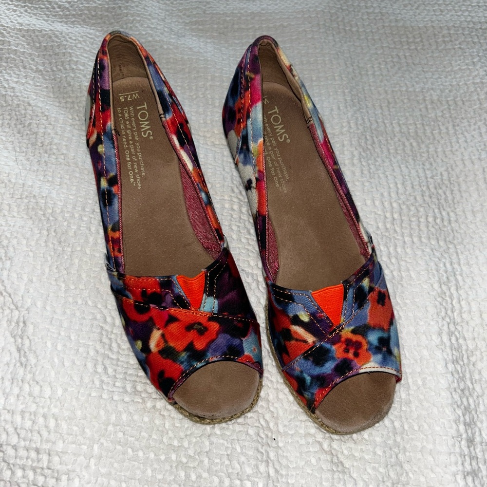 Toms Floral Espadrilles Shoes
